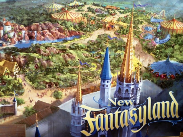 Área Fantasyland no parque Disney's Magic Kingdom
