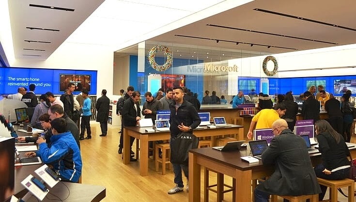 Lojas Microsoft Store em Miami e Orlando