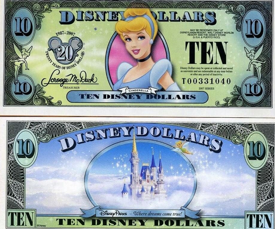 Disney Dollars: O dinheiro da Disney em Orlando