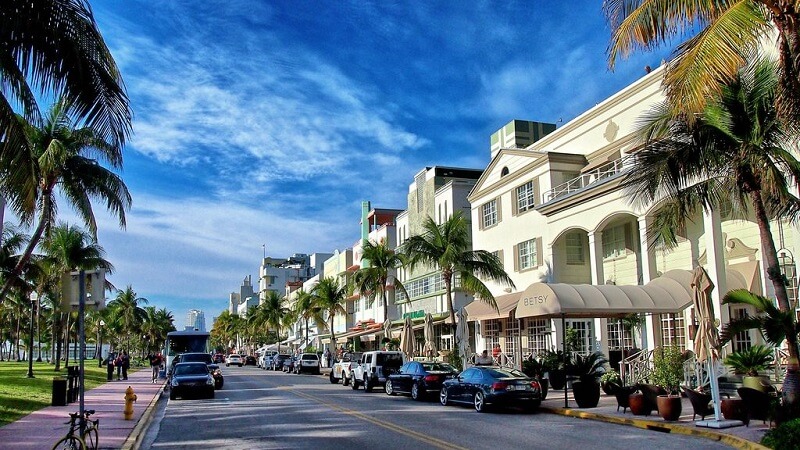 Rua em Miami