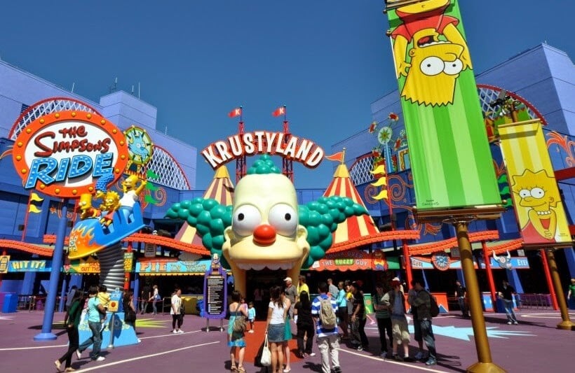 The Simpsons Ride no parque Universal Studios em Orlando
