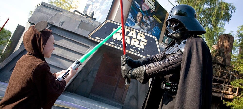 Darth Vader no Trainamento Jedi do Star Wars na Disney em Orlando