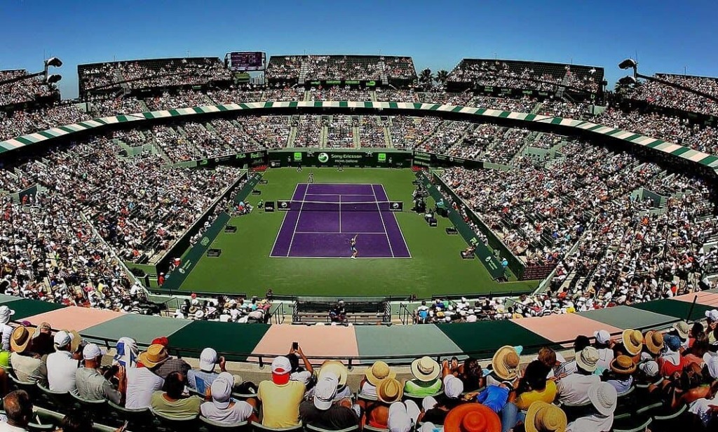 Quadra do Miami Open - Torneio de Tênis