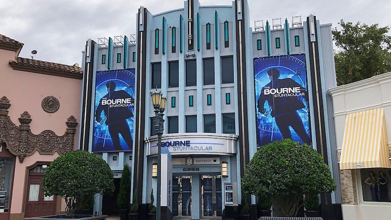 Entrada do Show de dublês The Bourne Stuntacular na Universal Orlando
