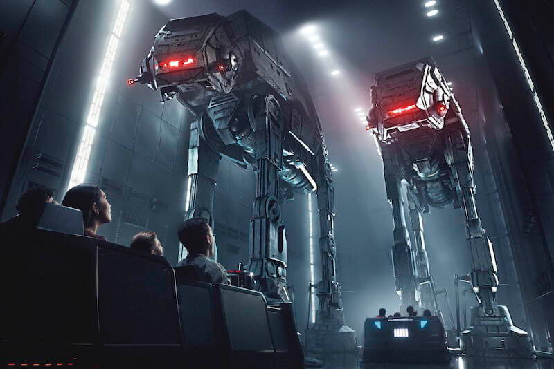 Star Wars: Rise of the Resistance na área Star Wars Galaxy’s Edge no Disney Hollywood Studios em Orlando